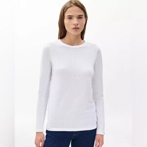 Rag & Bone Long Sleeve White Tee Crewneck Large